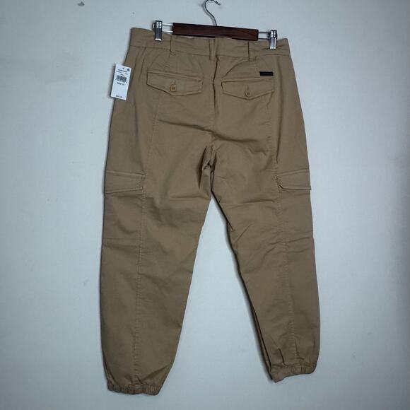 Sanctuary Rebel Cargo Pants Size 32 NWT Khaki Mid Rise Relaxed Fit Ankle Utility - Picture 5 of 9